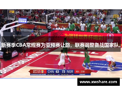 新赛季CBA常规赛为亚预赛让路，联赛调整备战国家队。