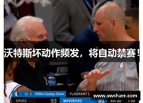 沃特斯坏动作频发，将自动禁赛！
